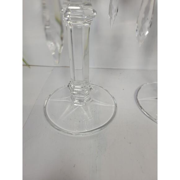 Vintage Czech Royal Galley Crystal Candle Holders Prisms, Single Candlestick - Picture 2 of 6